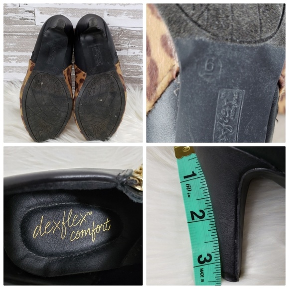 Dexflex Comfort Cheetah Print Booties - Picture 6 of 9